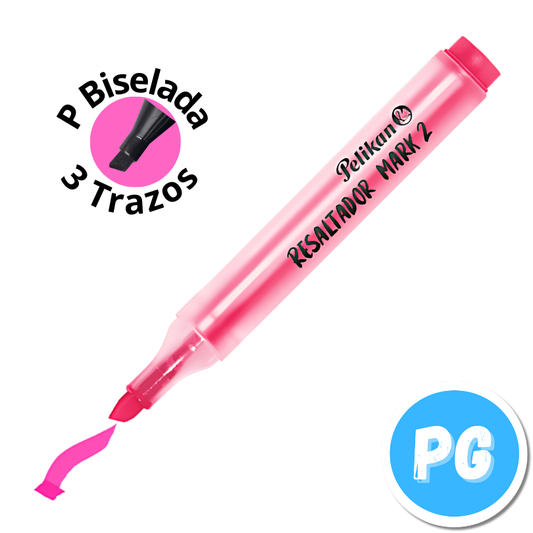 Caja Resaltador Pelikan Mark 2 x10 Unds Fucsia