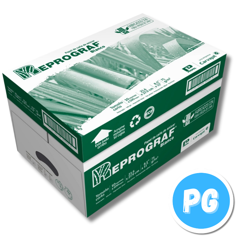 Caja Resma Reprograf Carta Blanca X10 Paquetes - Cada Paquete Trae 500 Hojas