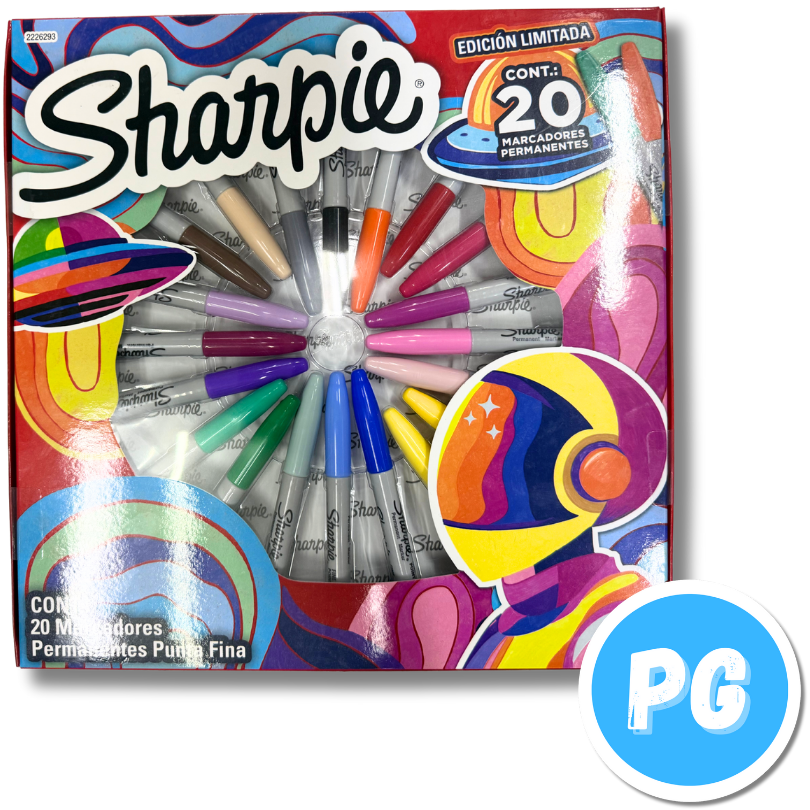 Paquete Marcador Sharpie Punta Fina X20 Unds Holiday 2026