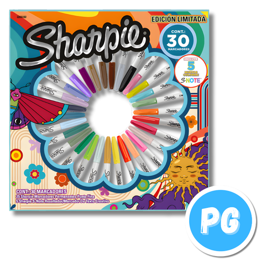 Paquete Marcador Sharpie Punta Fina X30 Unds Holiday 2026