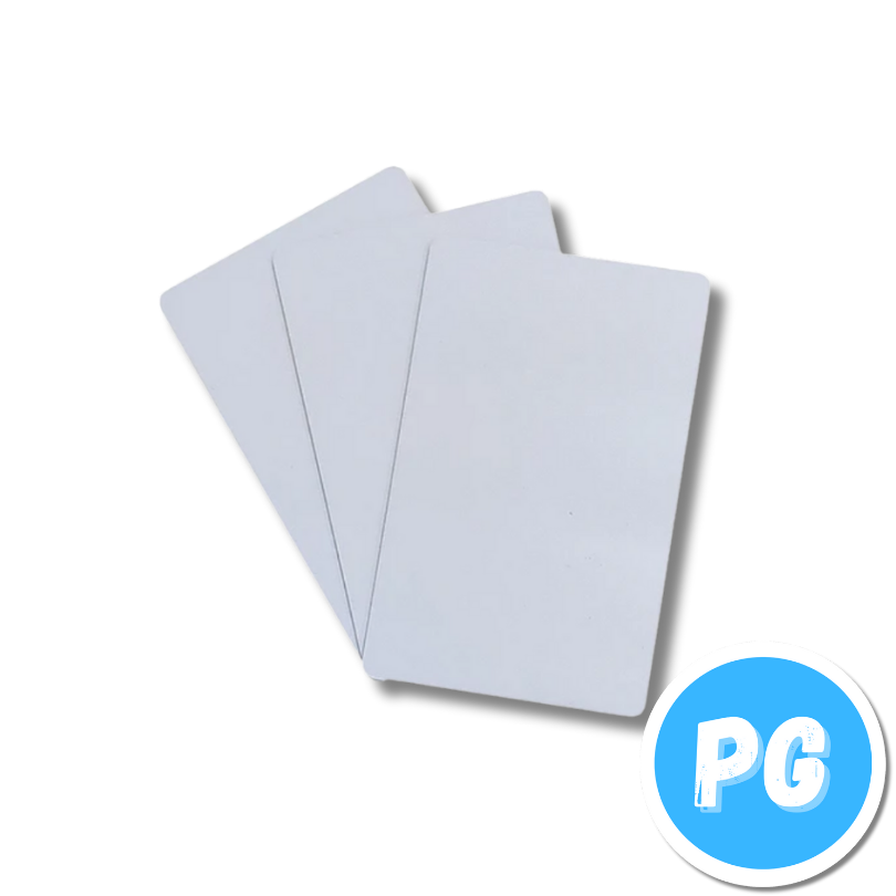 Paquete Tarjeta Carnet Pvc Zebra Blanca X100 Unds Imprimible