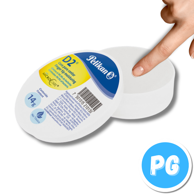 Cuenta Facil Pelikan Cera D2 14 Gramos - Humedecedor Dactilar