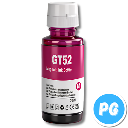 Juego Tarro Tinta Ecolor Generica para HP GT52 Y GT53 70ML X4 Colores
