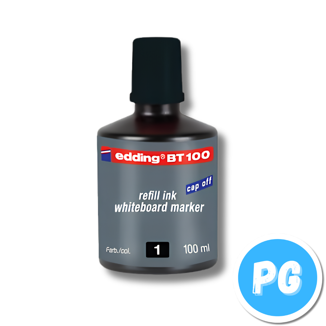 Tarro Tinta para Marcador Edding 100ml Negra