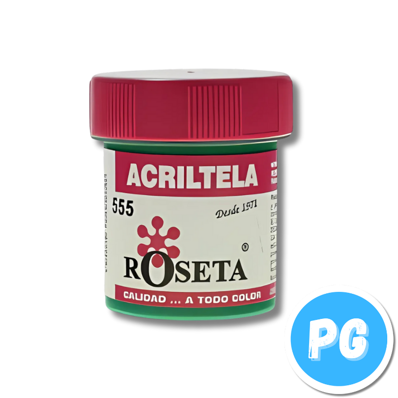 Tarro Acritela Roseta 30cc Verde Navidad 555