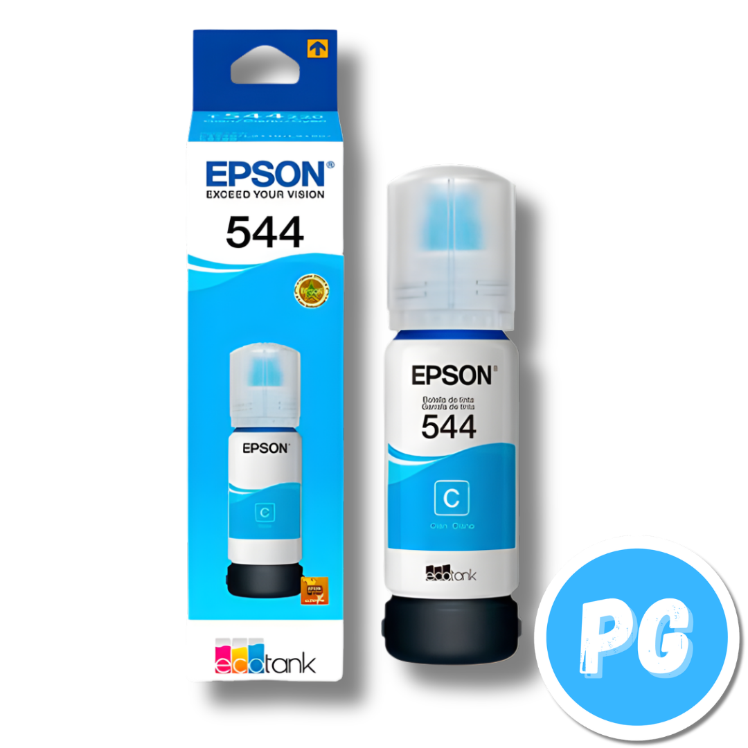 Tarro De Tinta Epson 544 65ml Azul. Para Impresoras Epson L1110 L3110 L3150 L5190