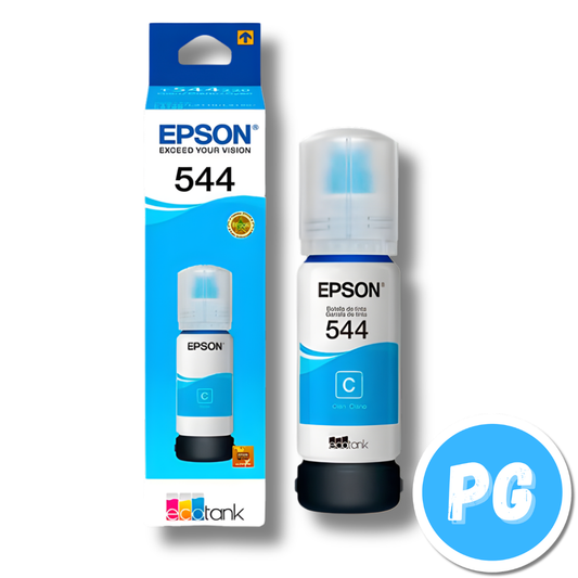 Tarro De Tinta Epson 544 65ml Azul. Para Impresoras Epson L1110 L3110 L3150 L5190