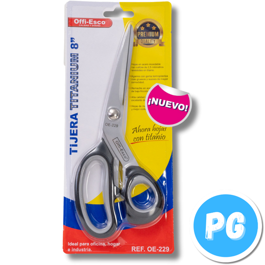 Tijera Offiesco Oficna 8" Titanio