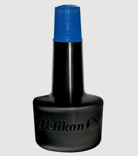 Tarro De Tinta Para Sello Pelikan Azul 30ml