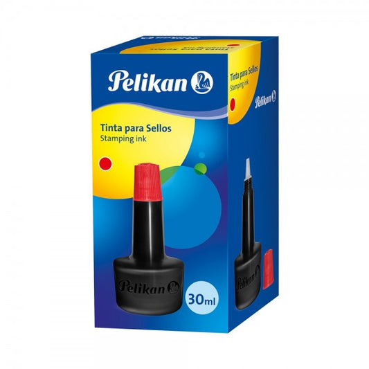 Tarro De Tinta Para Sello Pelikan Roja 30ml