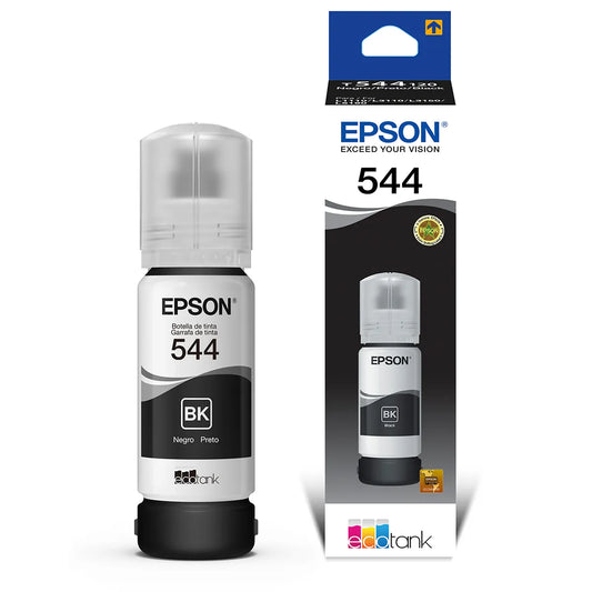 Tarro De Tinta Epson 544 65ml Negro. Para Impresoras Epson L1110 L3110 L3150 L5190