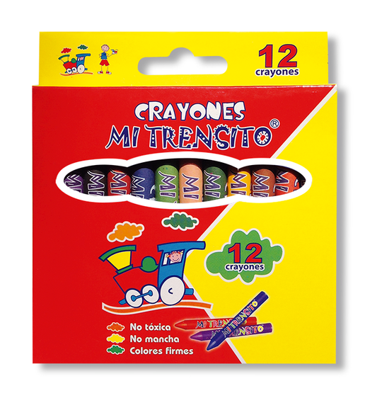 Paquete Creyon Mi Trensito x12 Unds