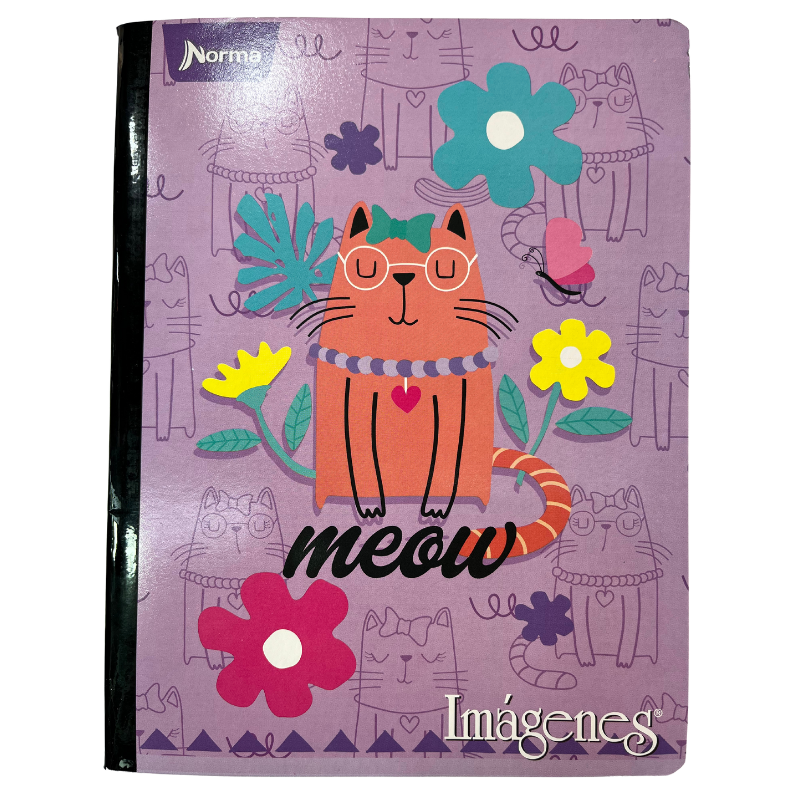 Cuaderno Norma Imagenes Cosido 100 Hojas Cuadriculado Motivo Mujer