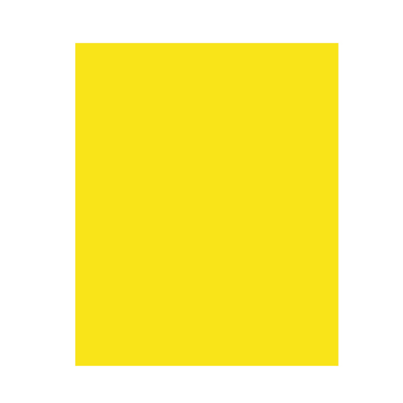 Medio Pliego Cartulina Iris Amarillo Vivo