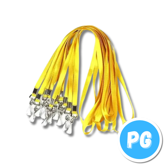 Paquete Cordon Para Carnet Amarillo X25 Del Mismo Color