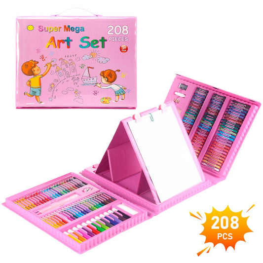Set Arte Grafitos 208 Piezas Niña