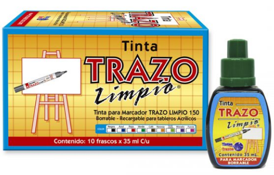 Tarro De Tinta Para Marcador Borrable Trazo 35ml Verde Oscuro